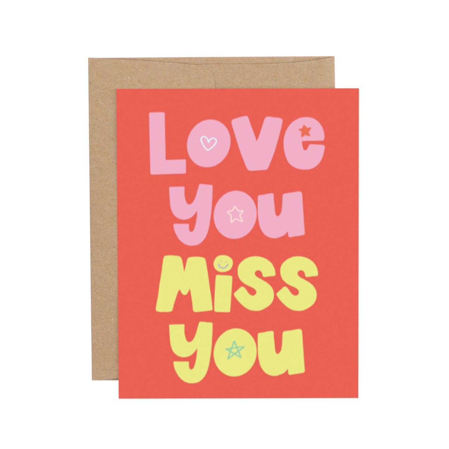 Love You Miss You Greeting Card