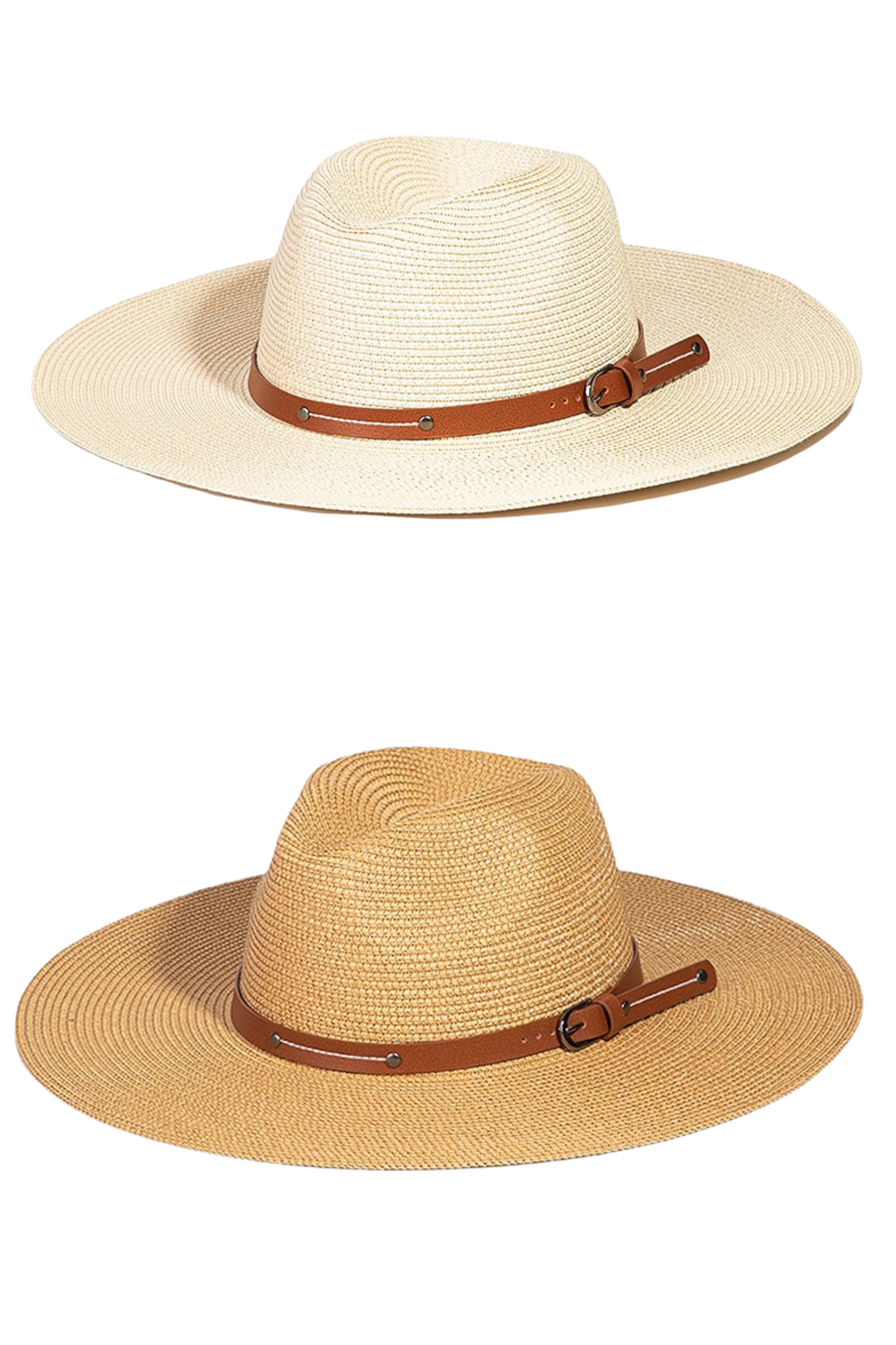 Woven Buckle Band Fedora Hat