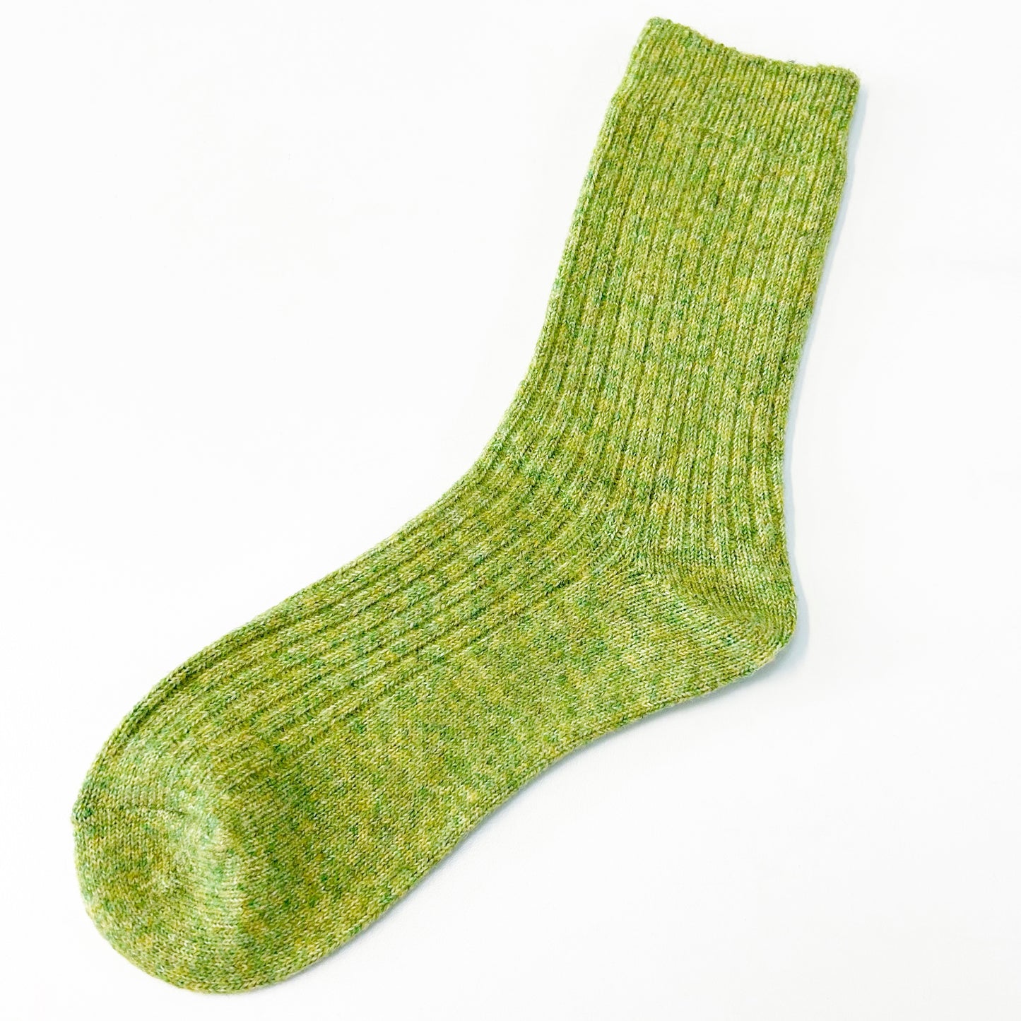 Fuzzy Ribbed Crew Socks