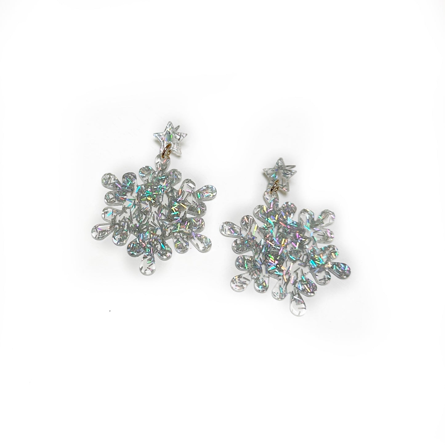 Snowflake Sparkle Holiday Earrings