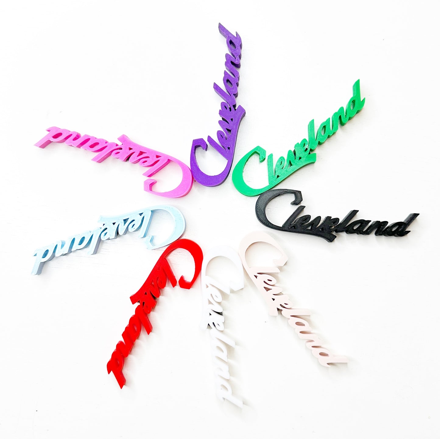 Cleveland Script Magnet