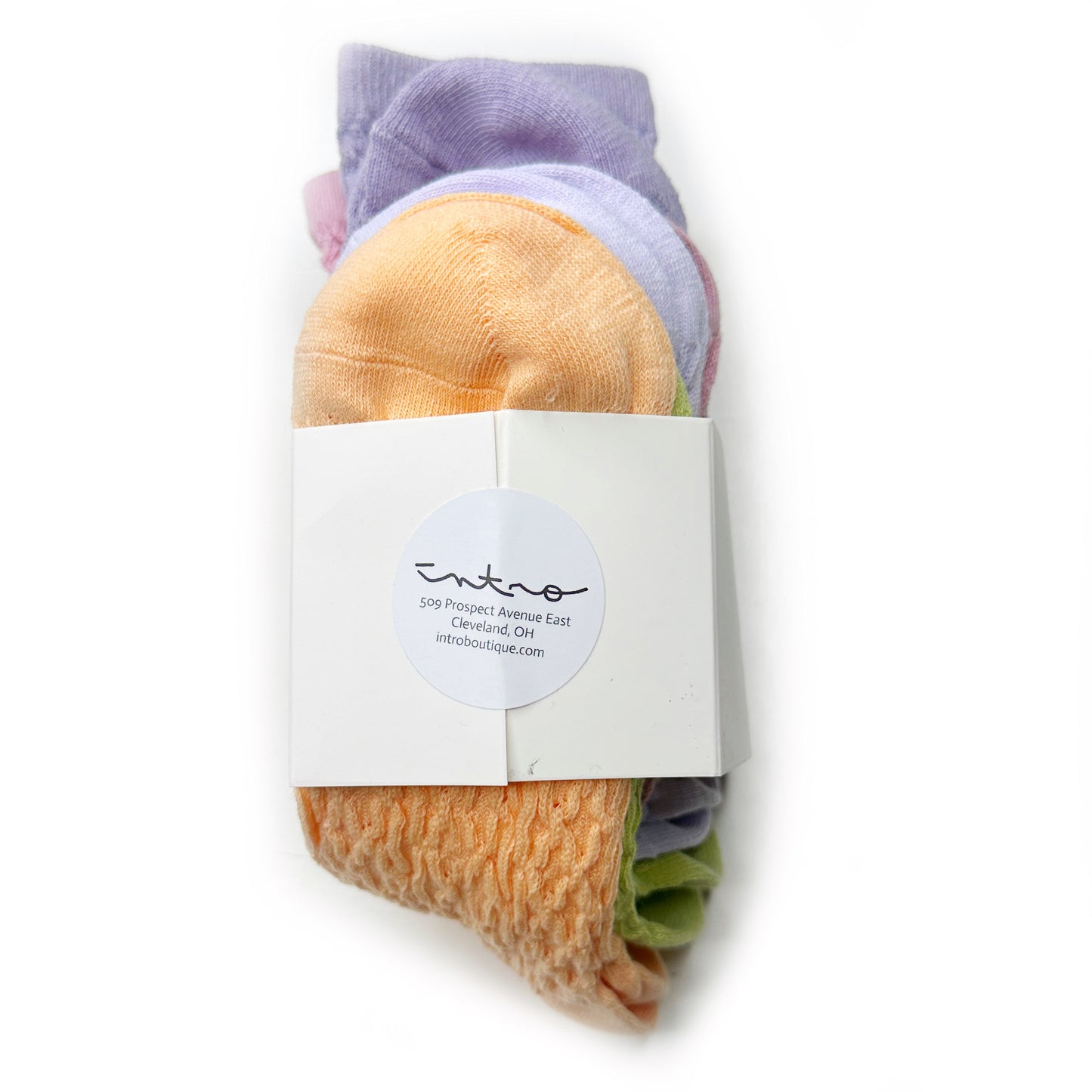Patterned Knit Crew Socks - Pack of 5