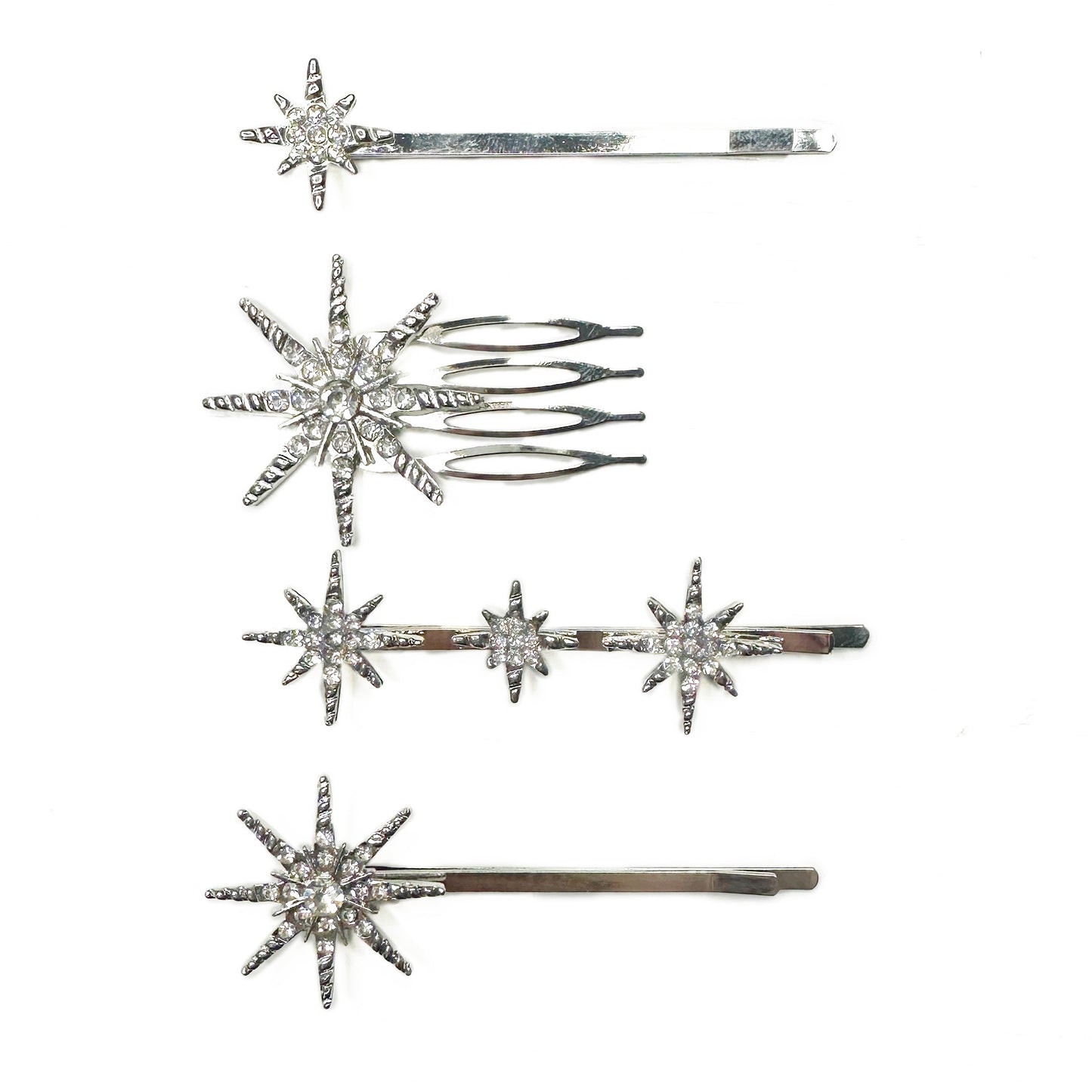 Sparkle Star Hair Pins