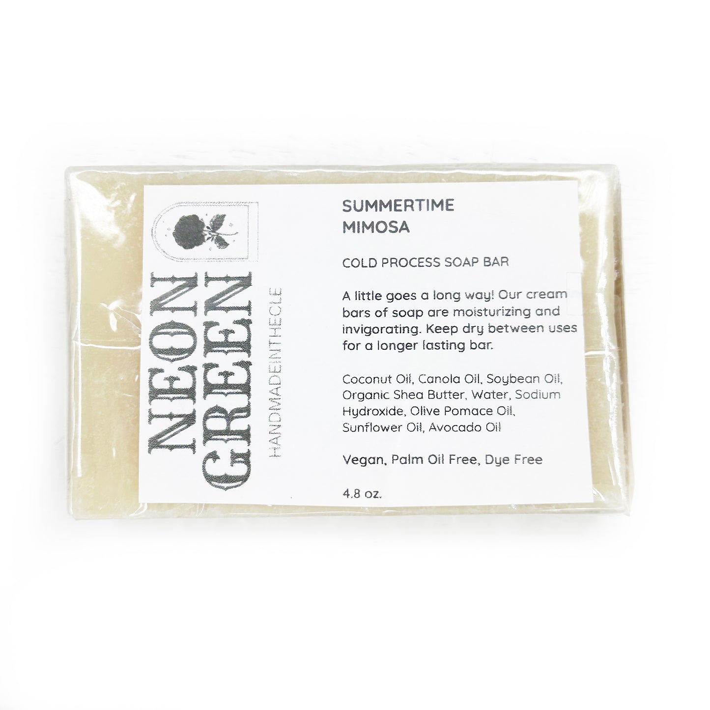Neon Green Cold Process Soap Bars