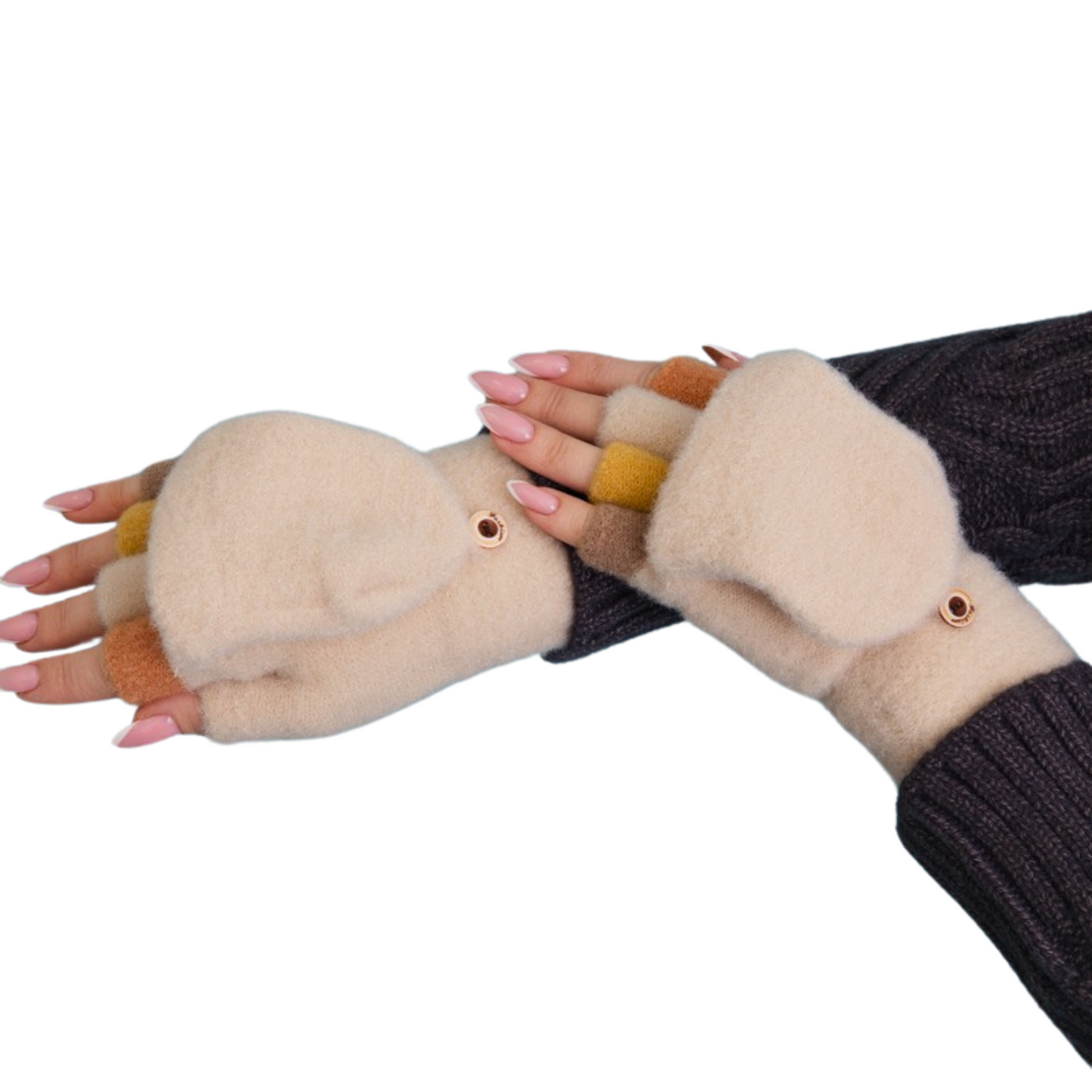 Rainbow Tip Convertible Gloves