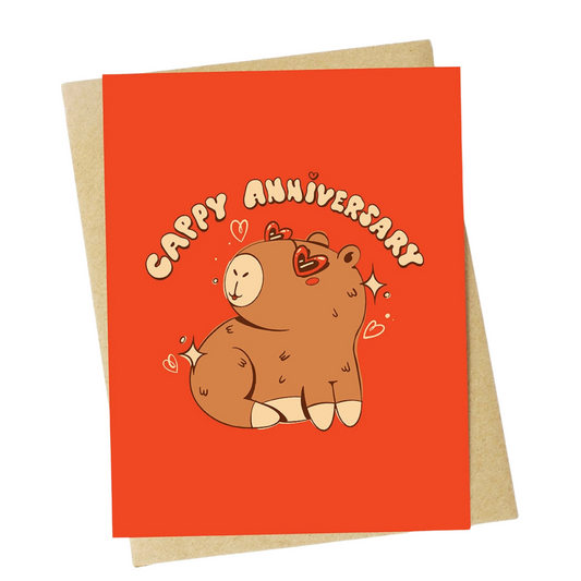 Cappy Anniversary Greeting Card