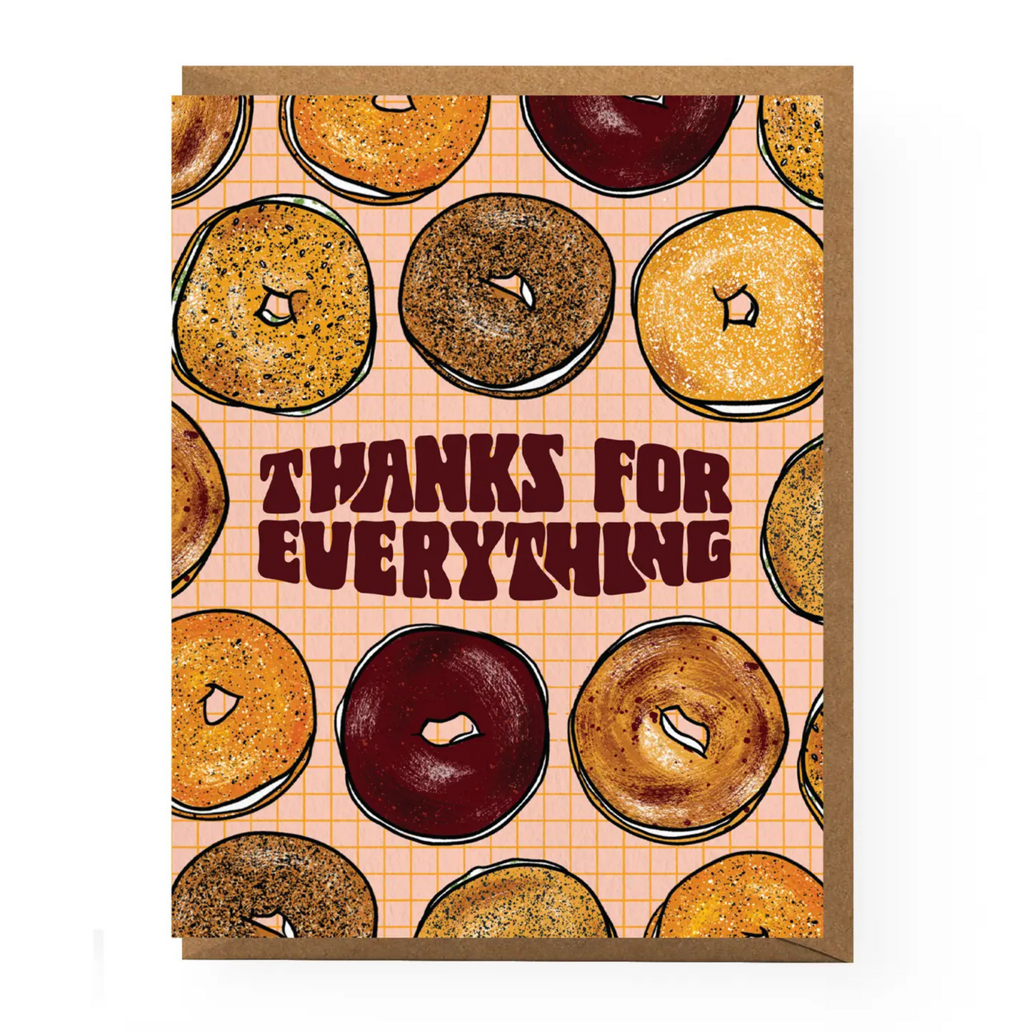 "Thanks for Everything" Bagel Card