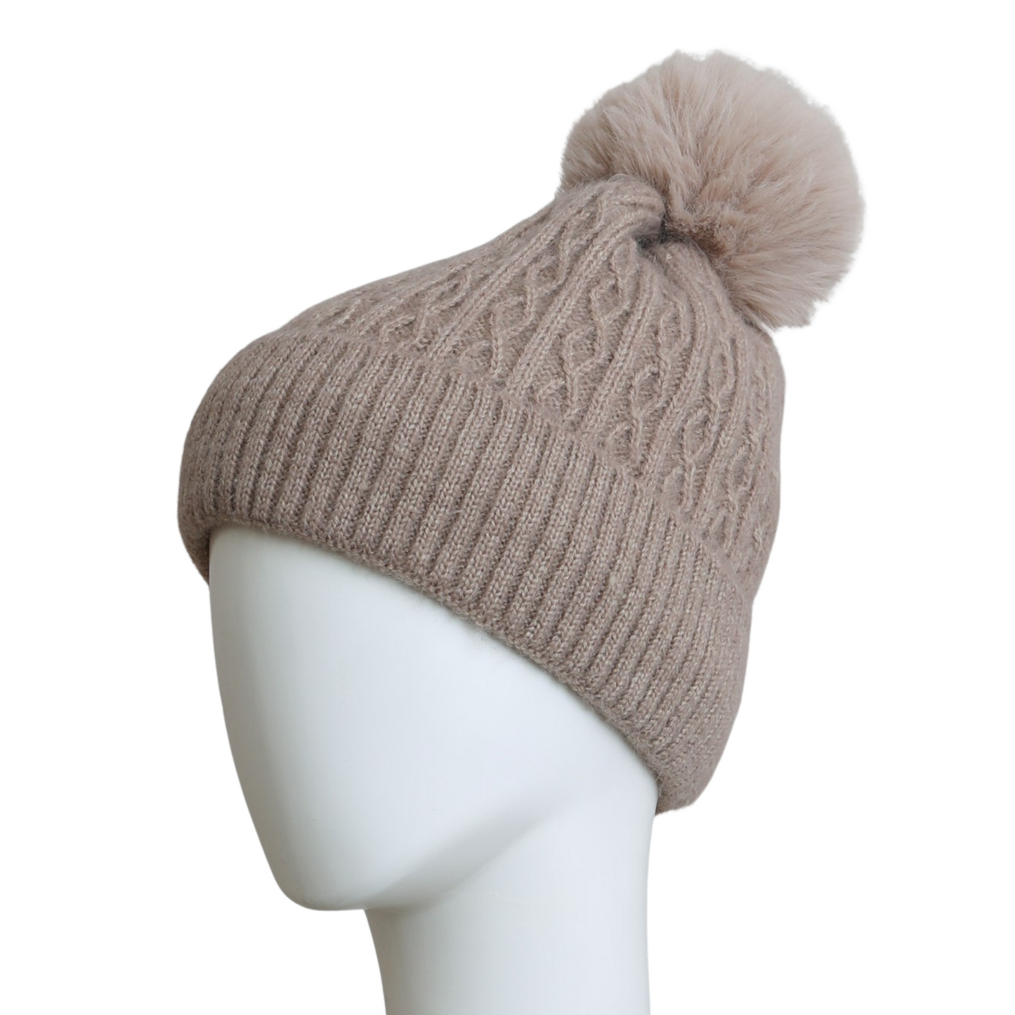 Cable Knit Cuffed Beanie