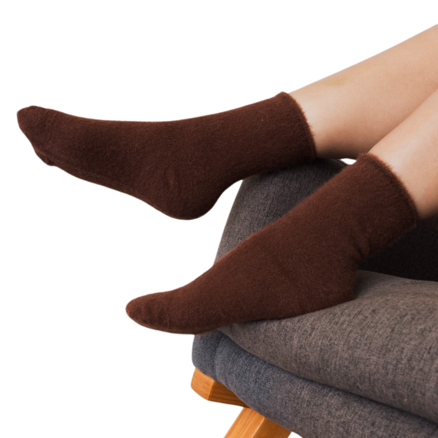 Cozy Fuzzy Crew Socks