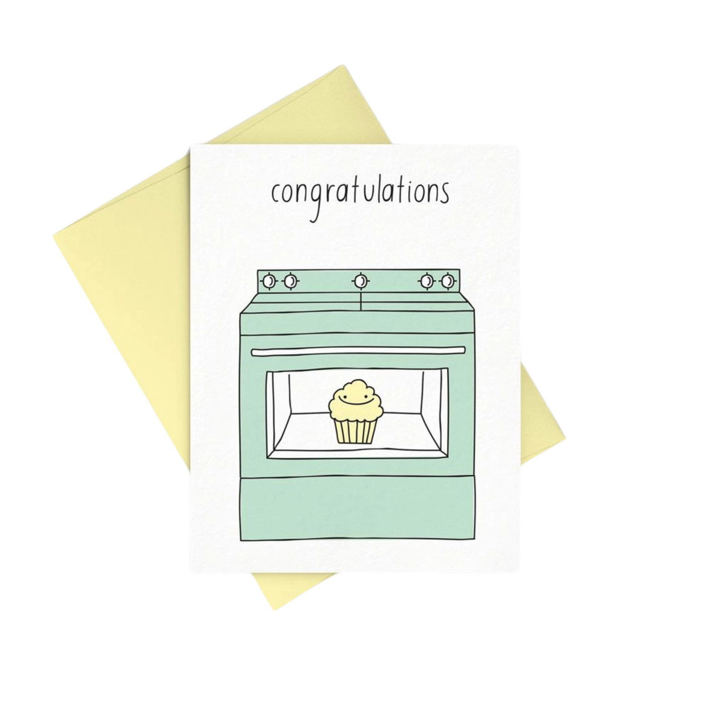 Bun in the Oven Greeting Card