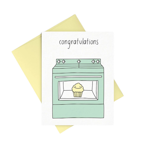 Bun in the Oven Greeting Card