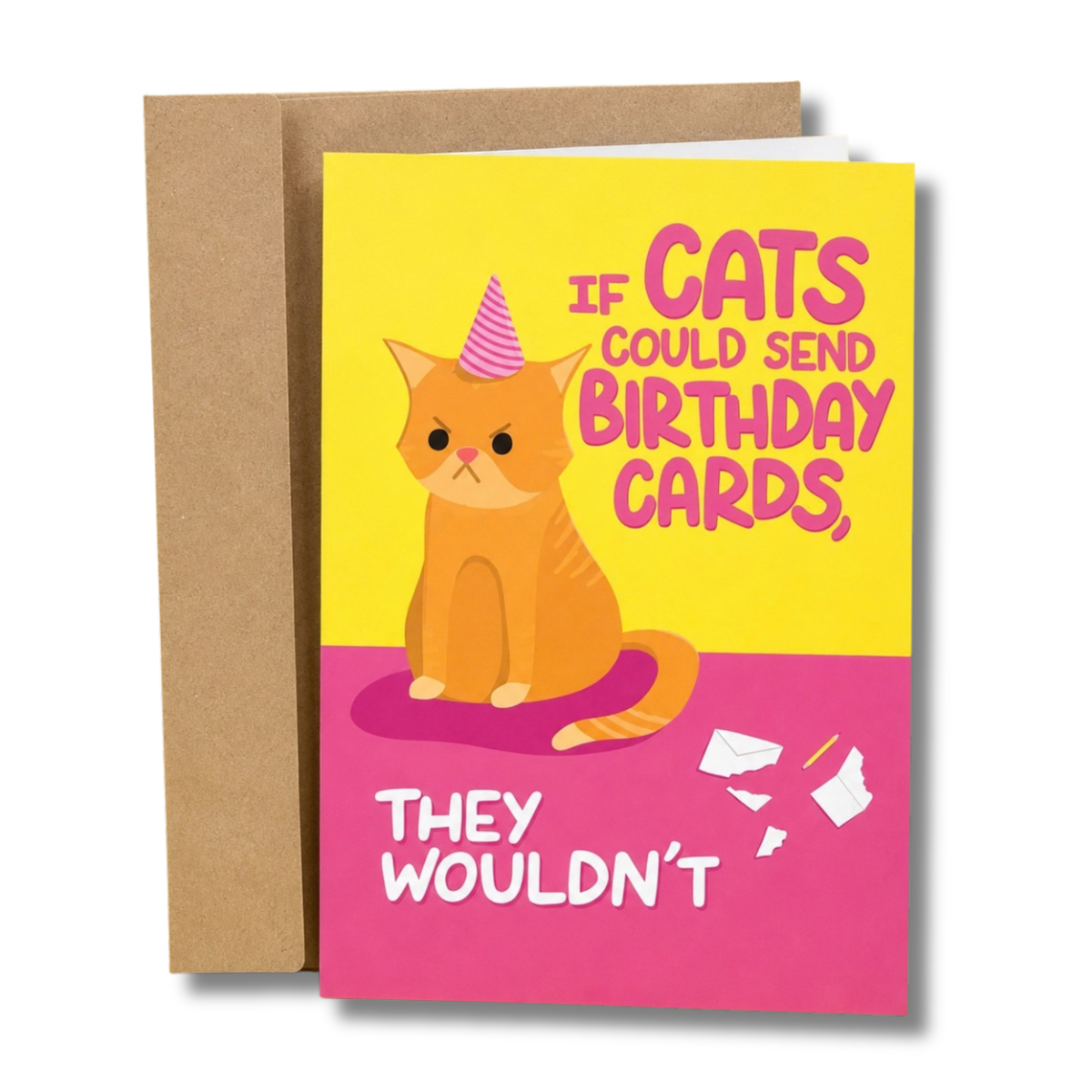 Funny Cat Card Birthday Card