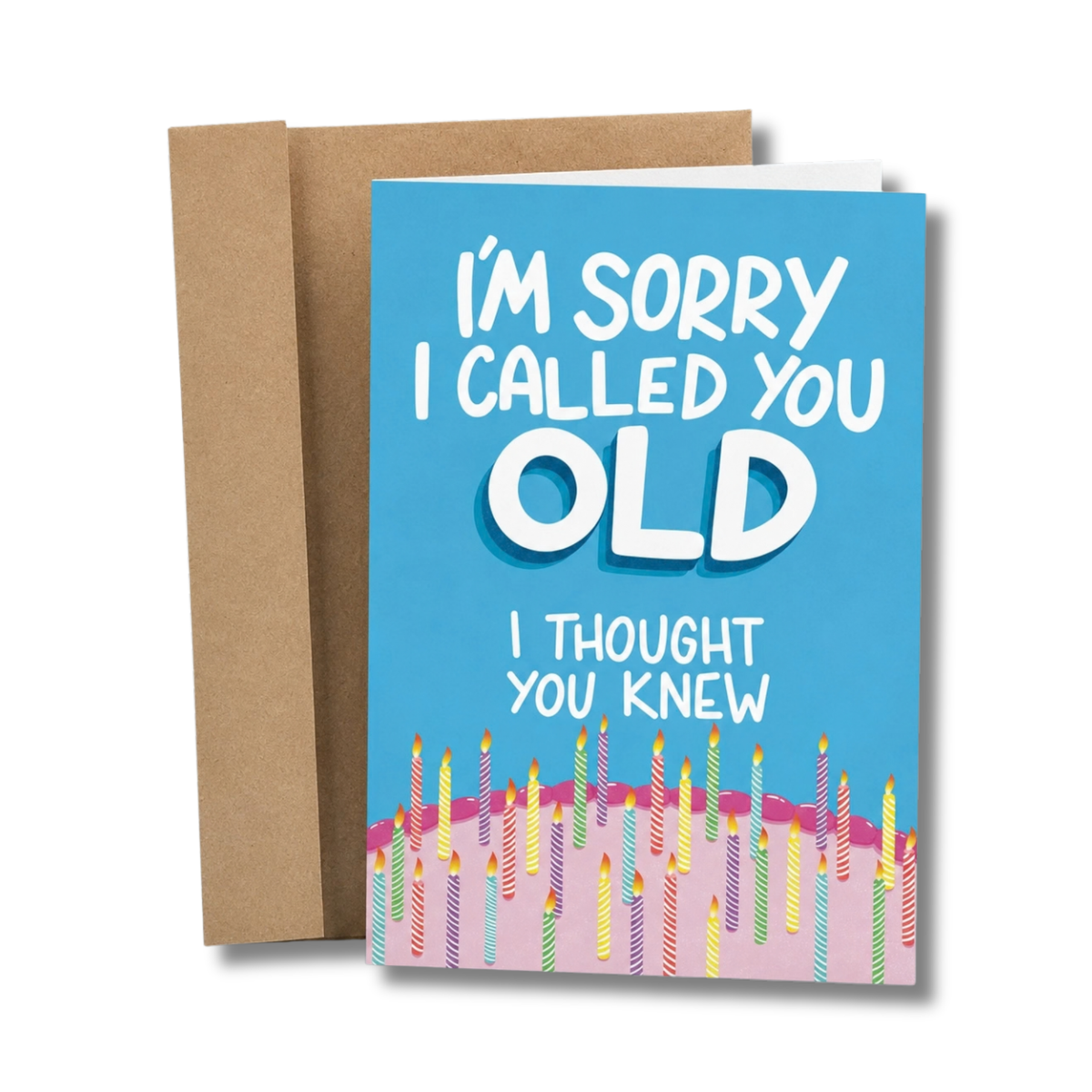 Sorry I Called You Old Birthday Card