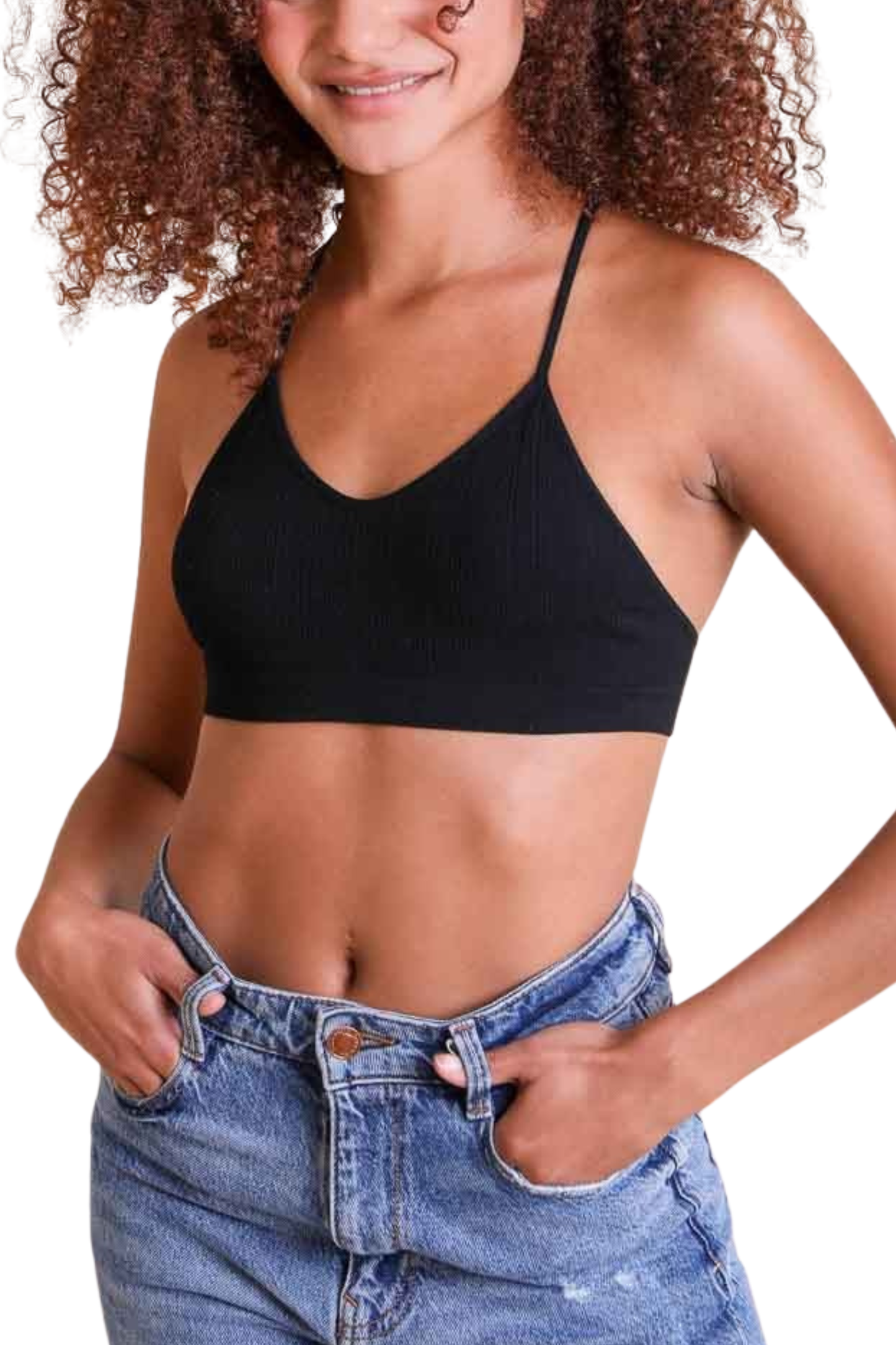 Tattoo Mesh Racerback Bralette