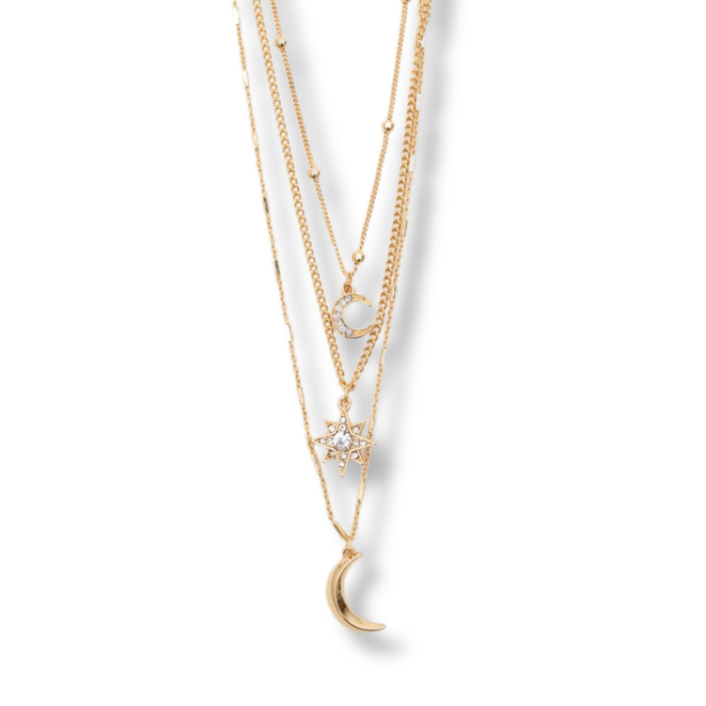 Starry Moonlight Layered Necklace