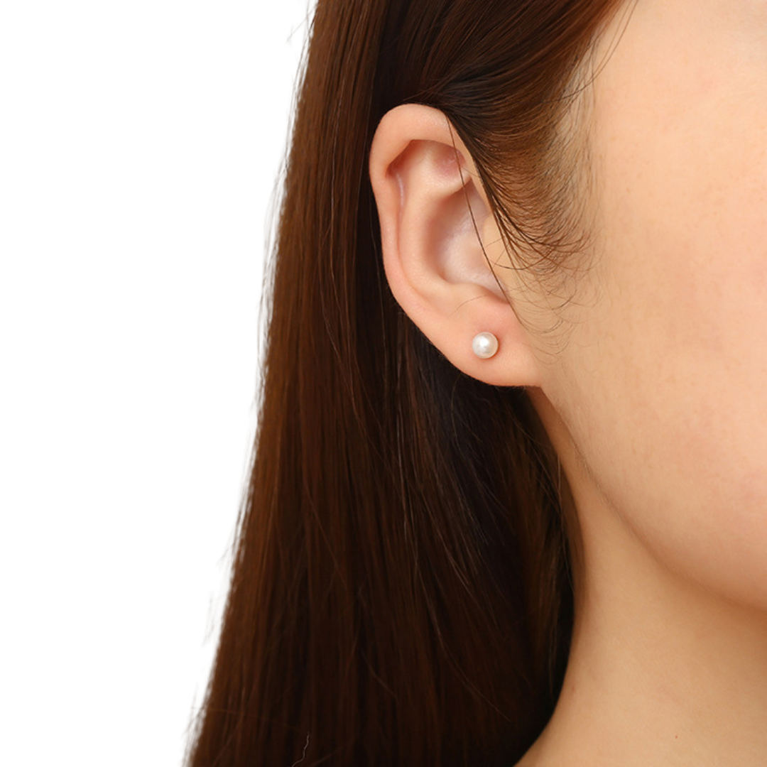 Stainless Steel 5mm Pearl Studs