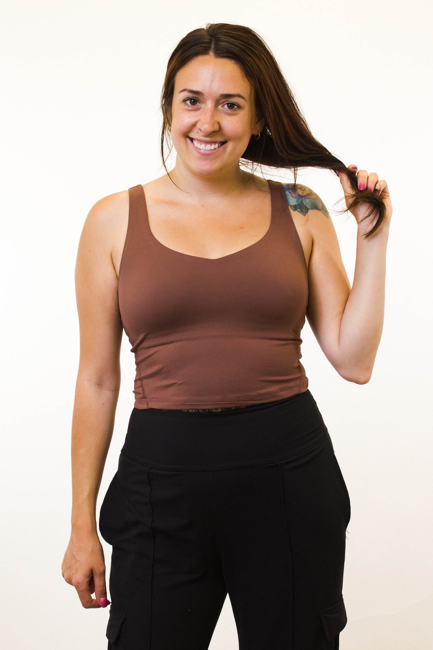 Butter V-Neck Cropped Tank