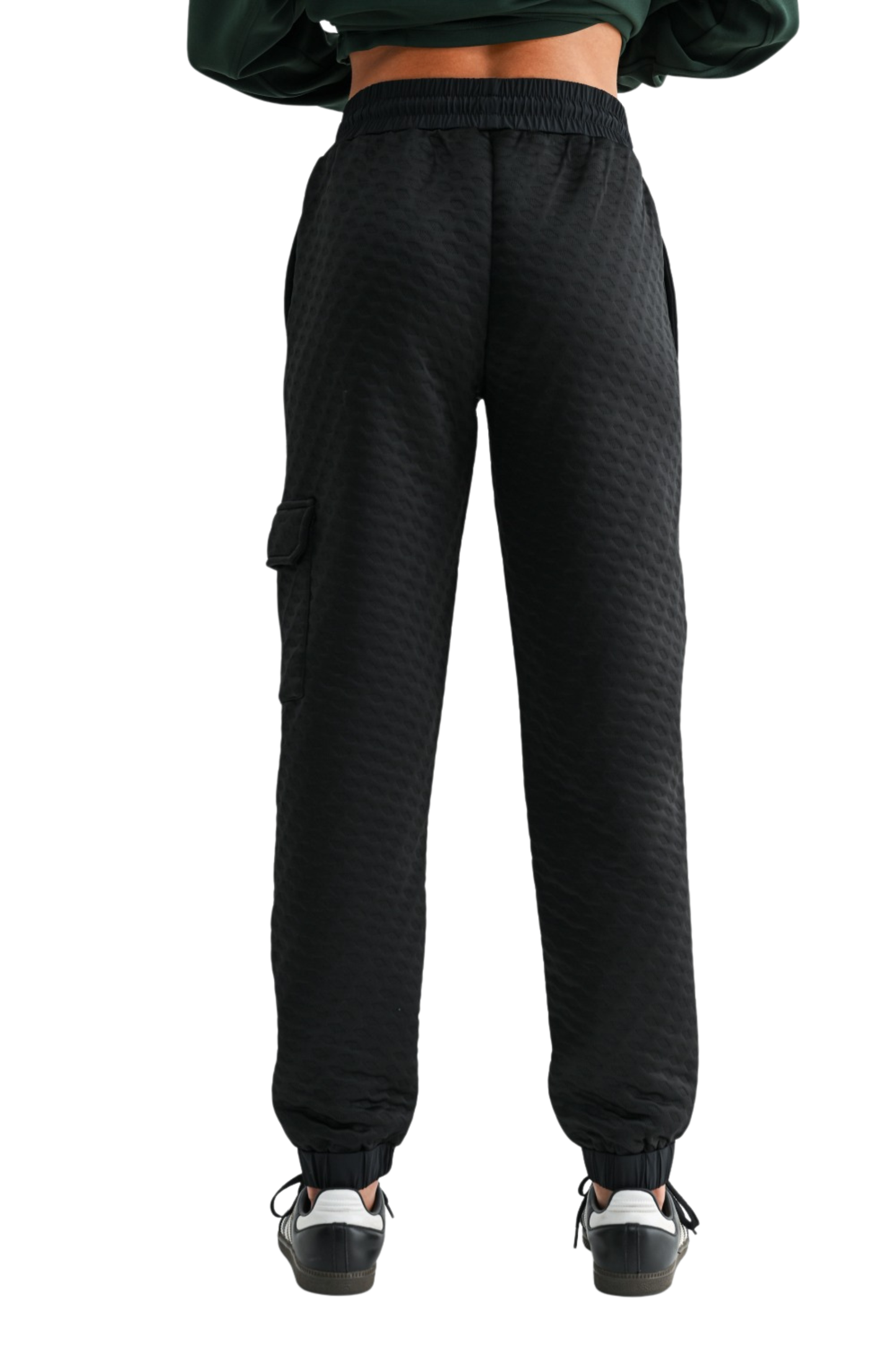 Quilted Water Resistant Cargo Jogger Pants