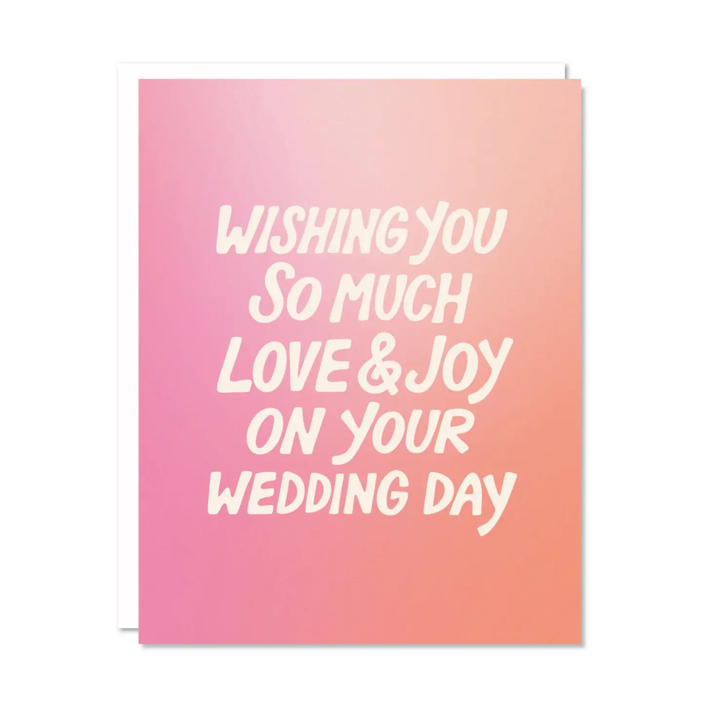 Love and Joy On Your Wedding Day Greeting Card