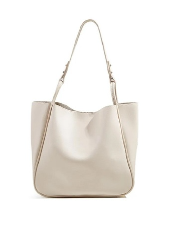 Vegan Leather Shoulder Tote