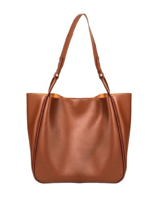 Vegan Leather Shoulder Tote