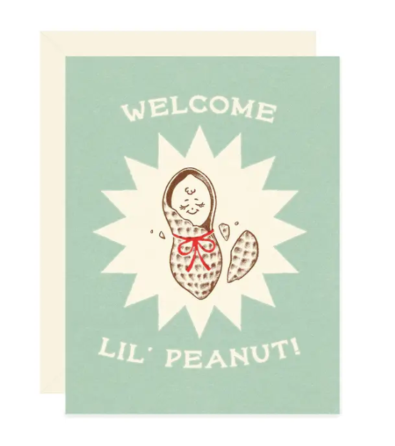 Welcome Lil Peanut Greeting Card