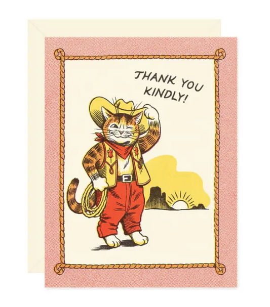 Thank You Kindly Kitty Greeting Card