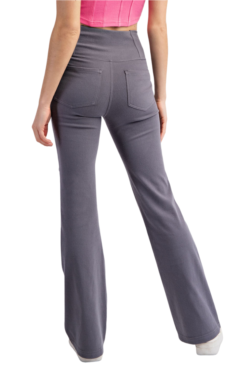 4 Way Stretch Cotton Twill Crossover Pants