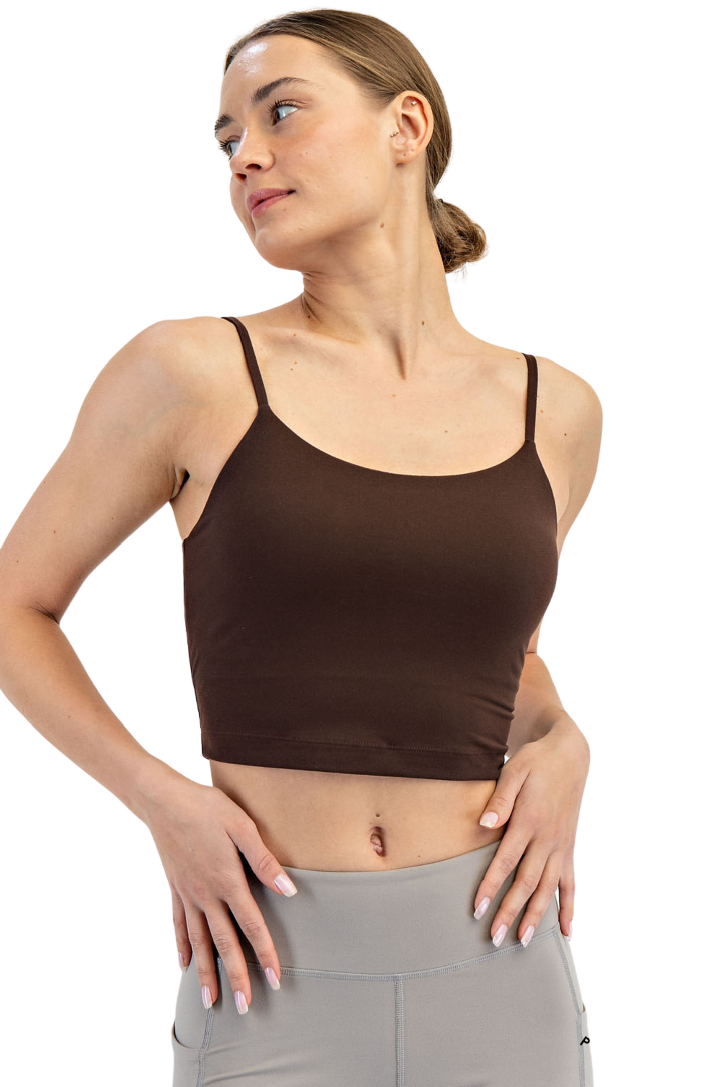 Butter Cropped Camisole with Inner Layer & Pads