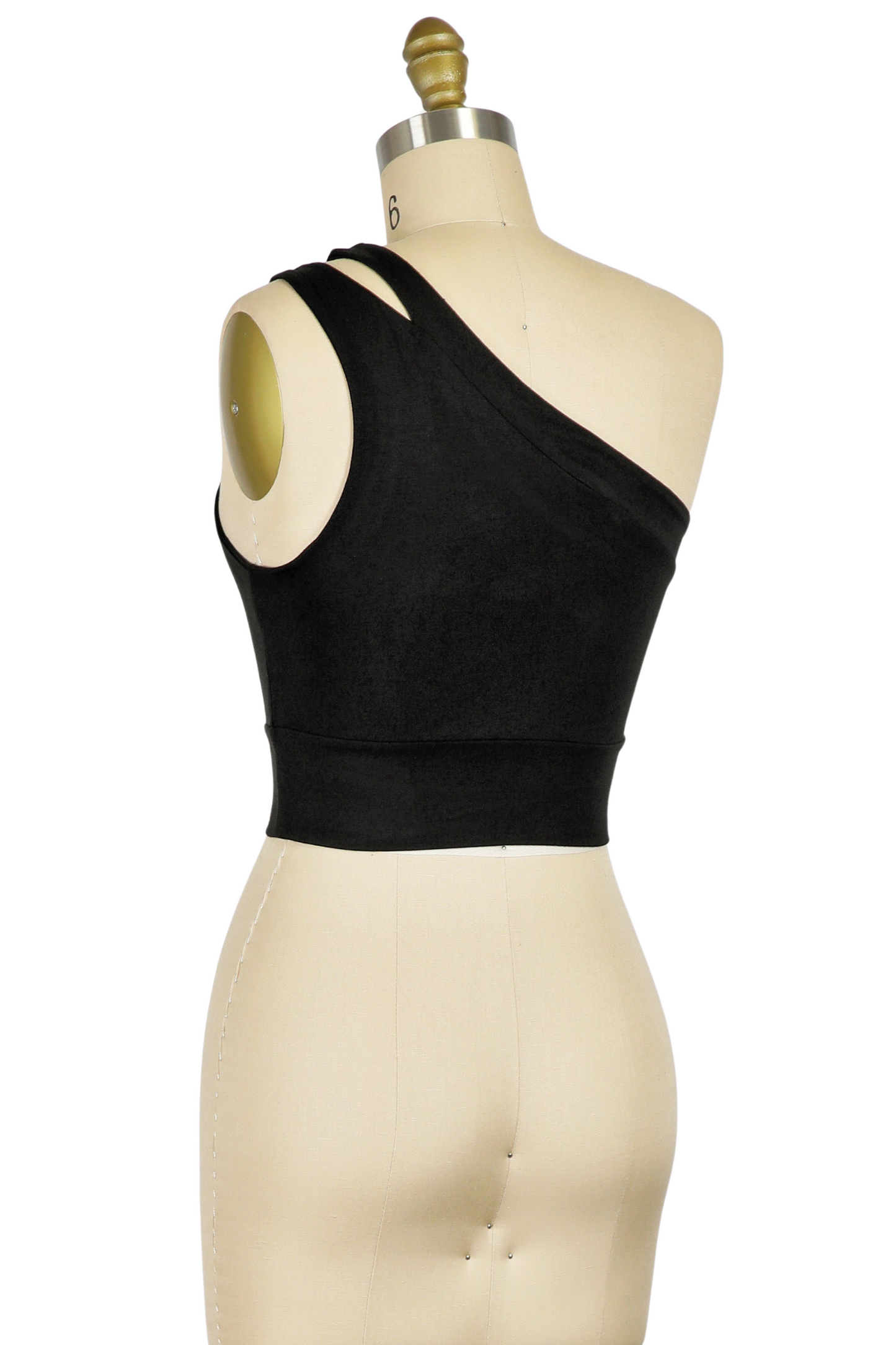 (Small & Medium) One Shoulder Crop Top with Keyhole