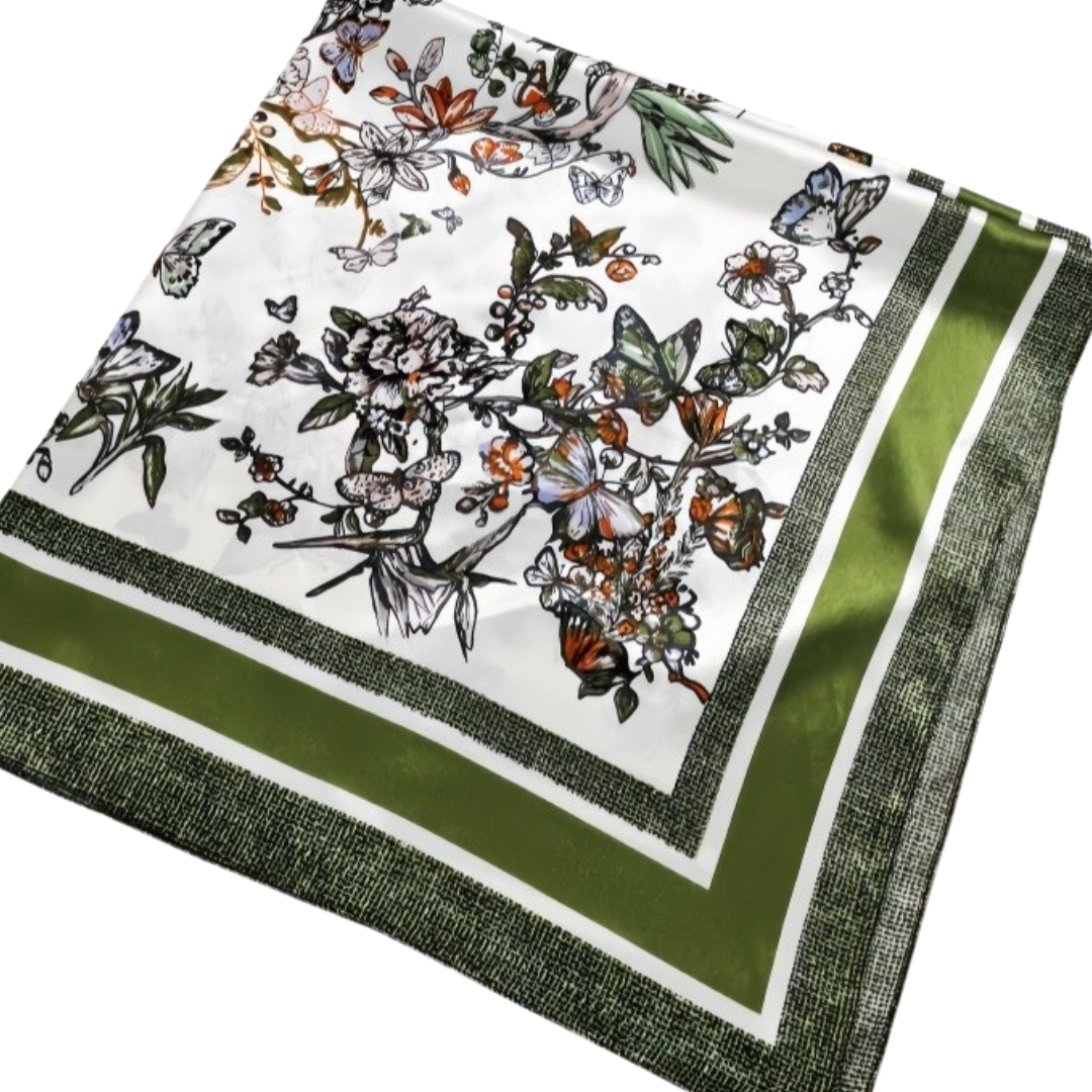 Floral Butterfly Scarf