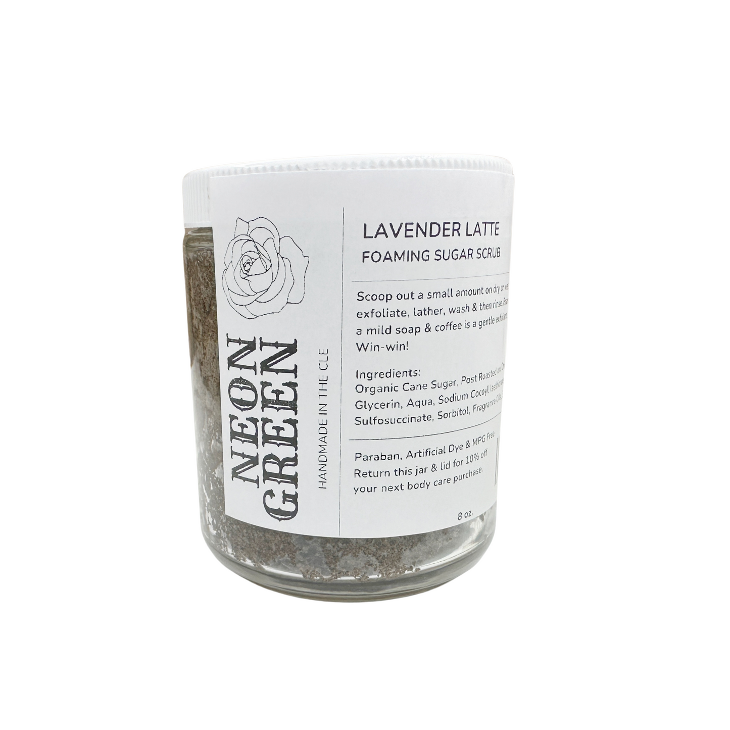 Neon Green Foaming Sugar Scrub