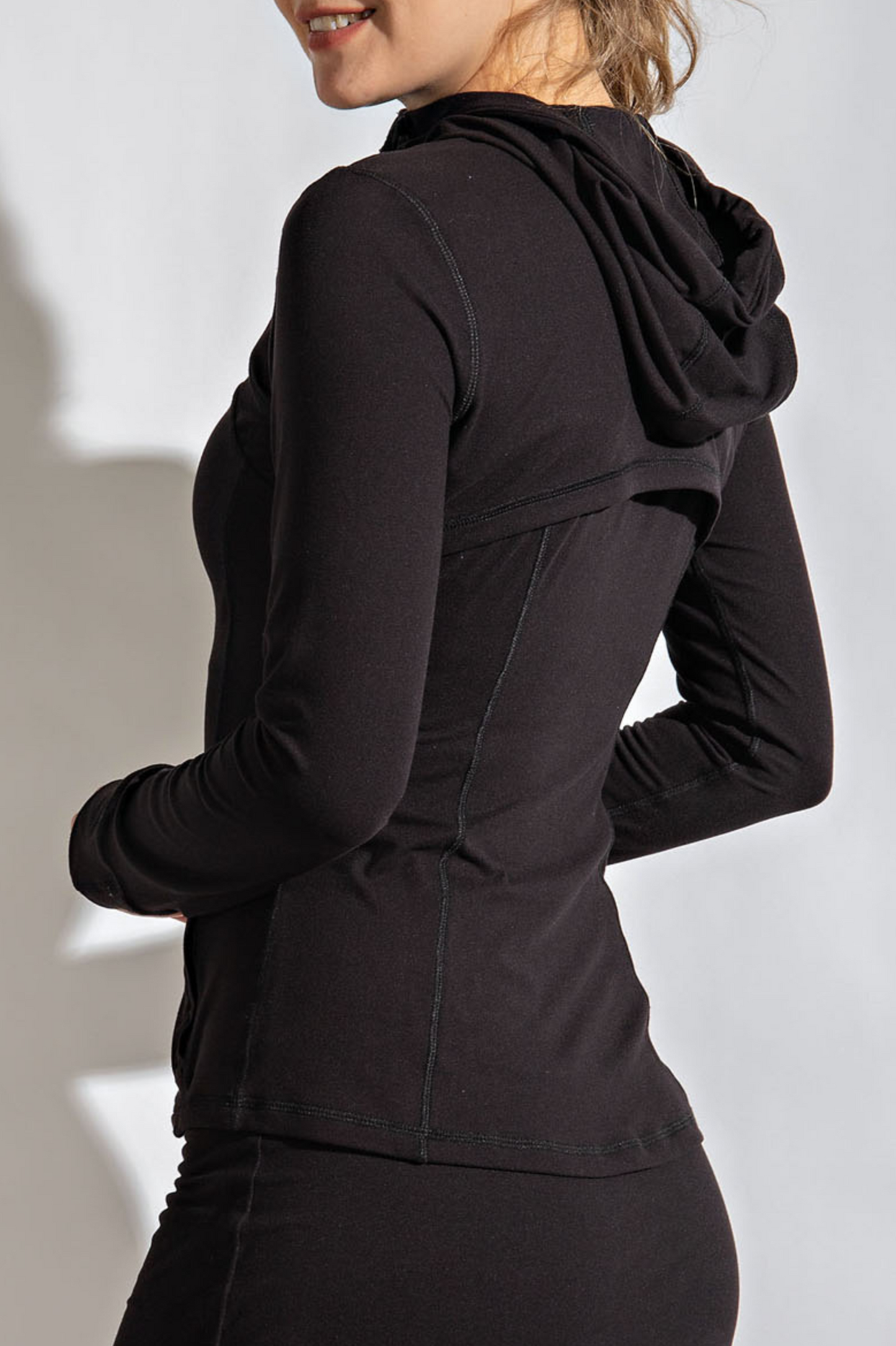 Defined Butter Zip Up with Hood