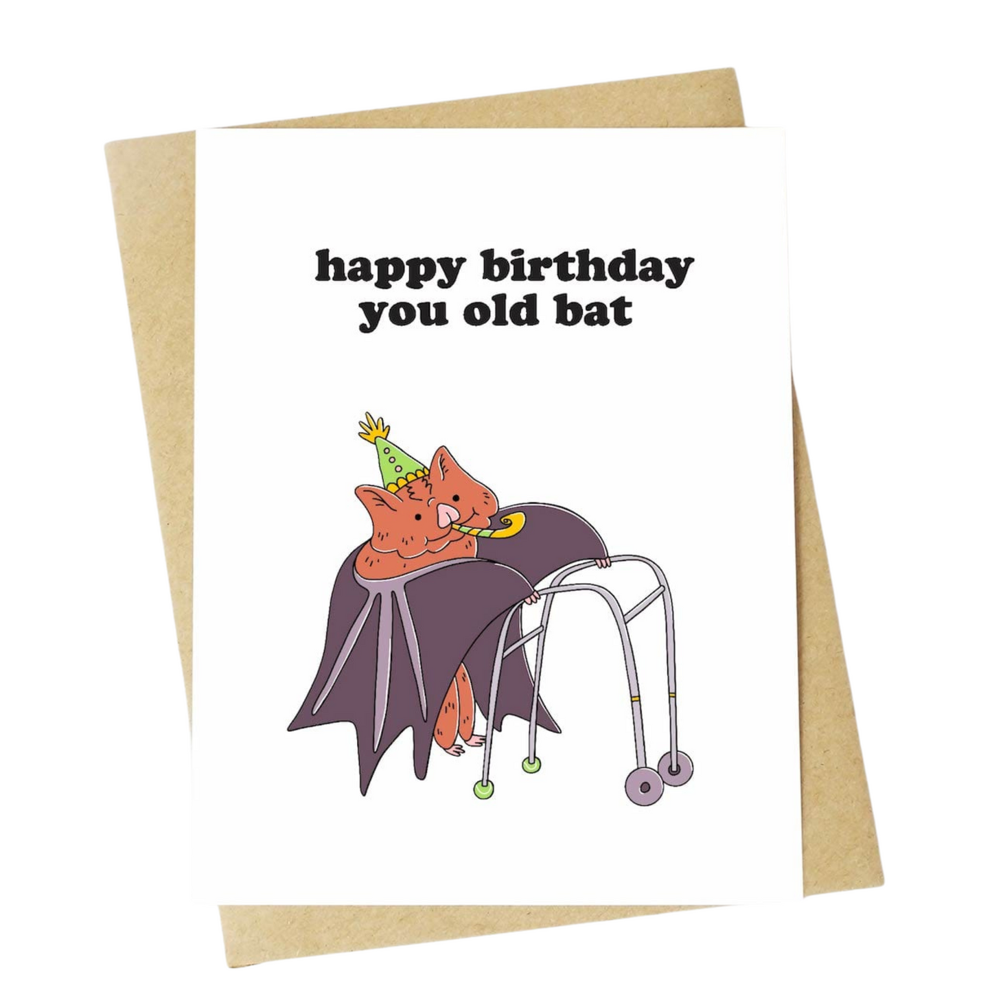 "Happy Birthday You Old Bat" Birthday Card