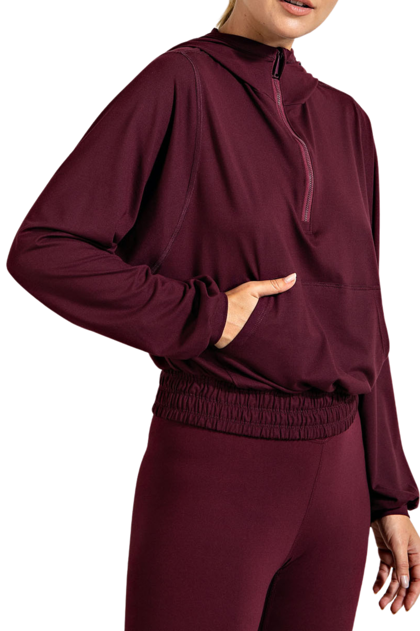 Butter Quarter Zip with Kangaroo Pocket