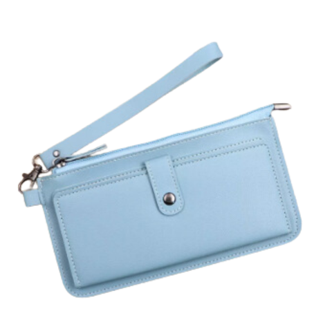Card Holder & Zip Wallet with Strap