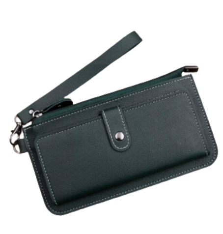 Card Holder & Zip Wallet with Strap