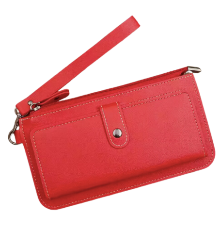 Card Holder & Zip Wallet with Strap