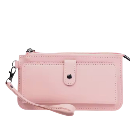Card Holder & Zip Wallet with Strap