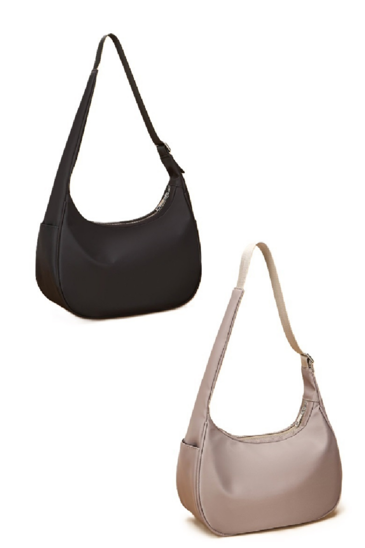 Nylon Hobo Shoulder Bag