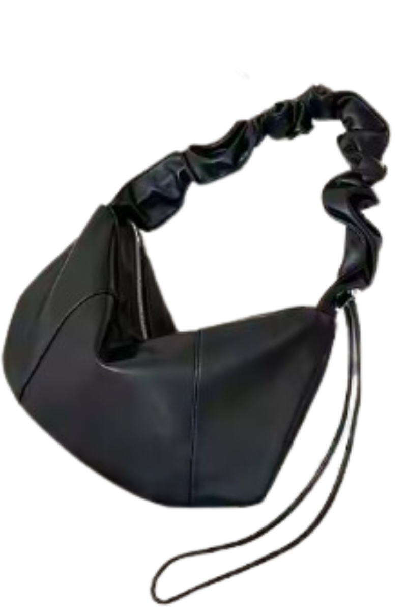 The Vegan Leather Scrunch Strap Handbag