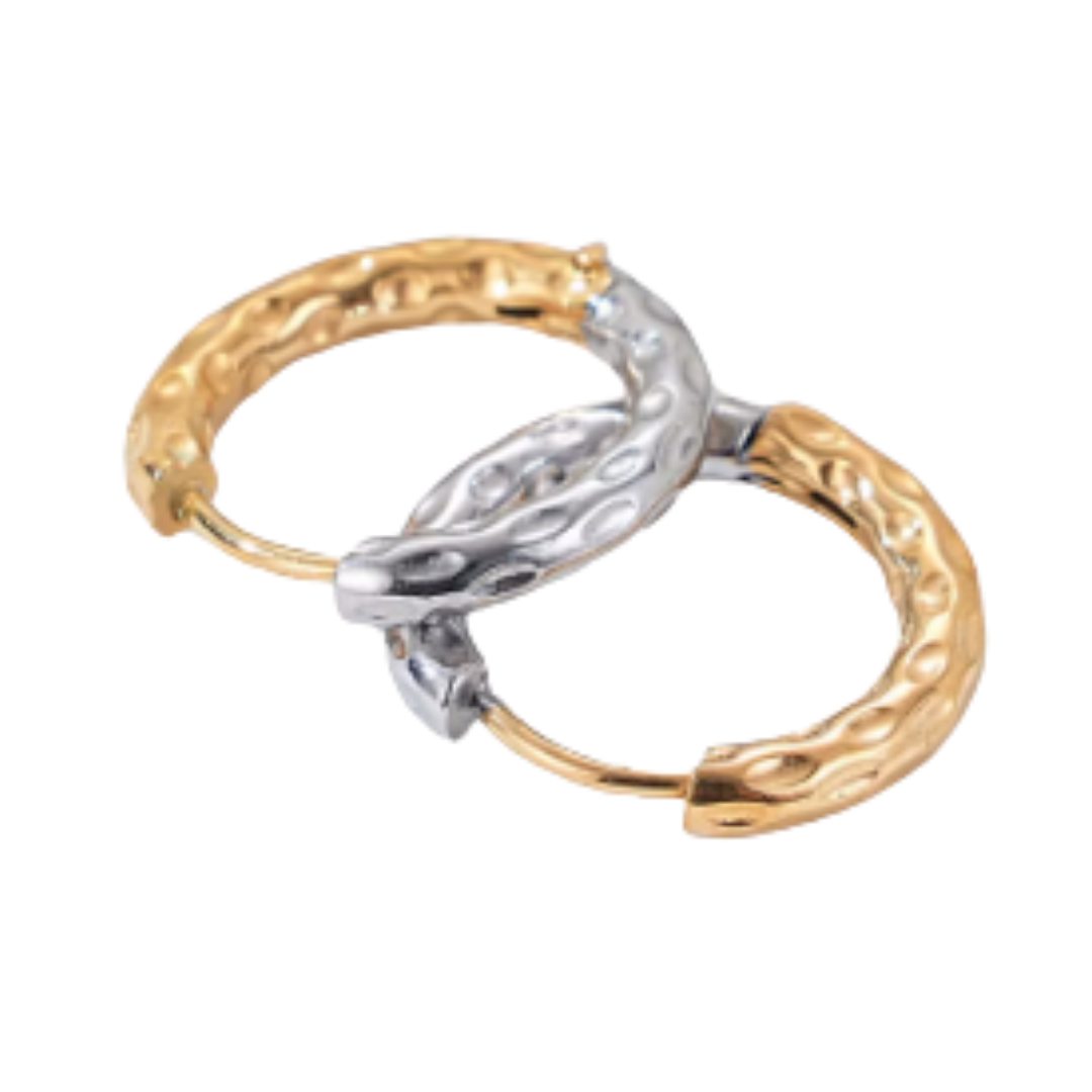 Stainless Steel Mixed Metal Mini Hoops
