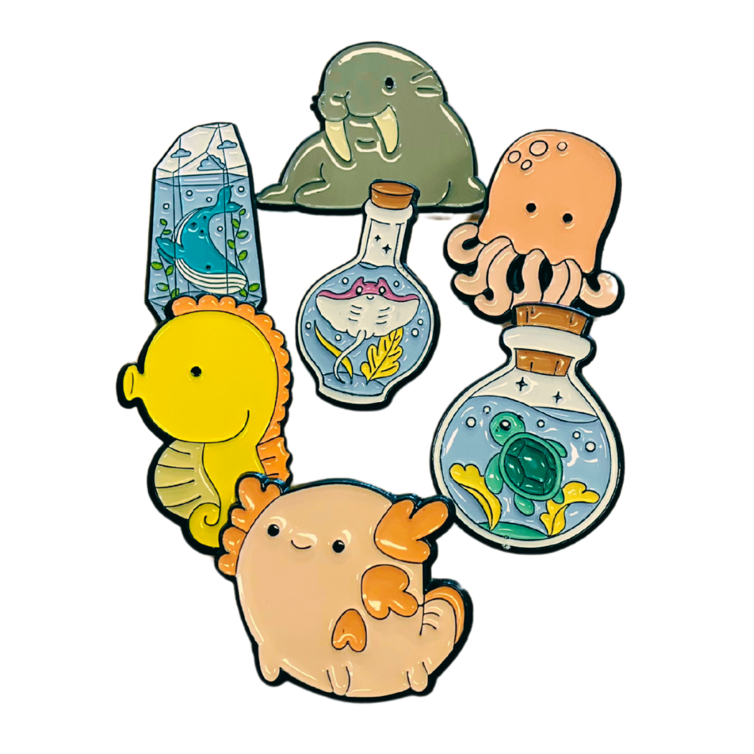 Life's a Beach Enamel Pin Set
