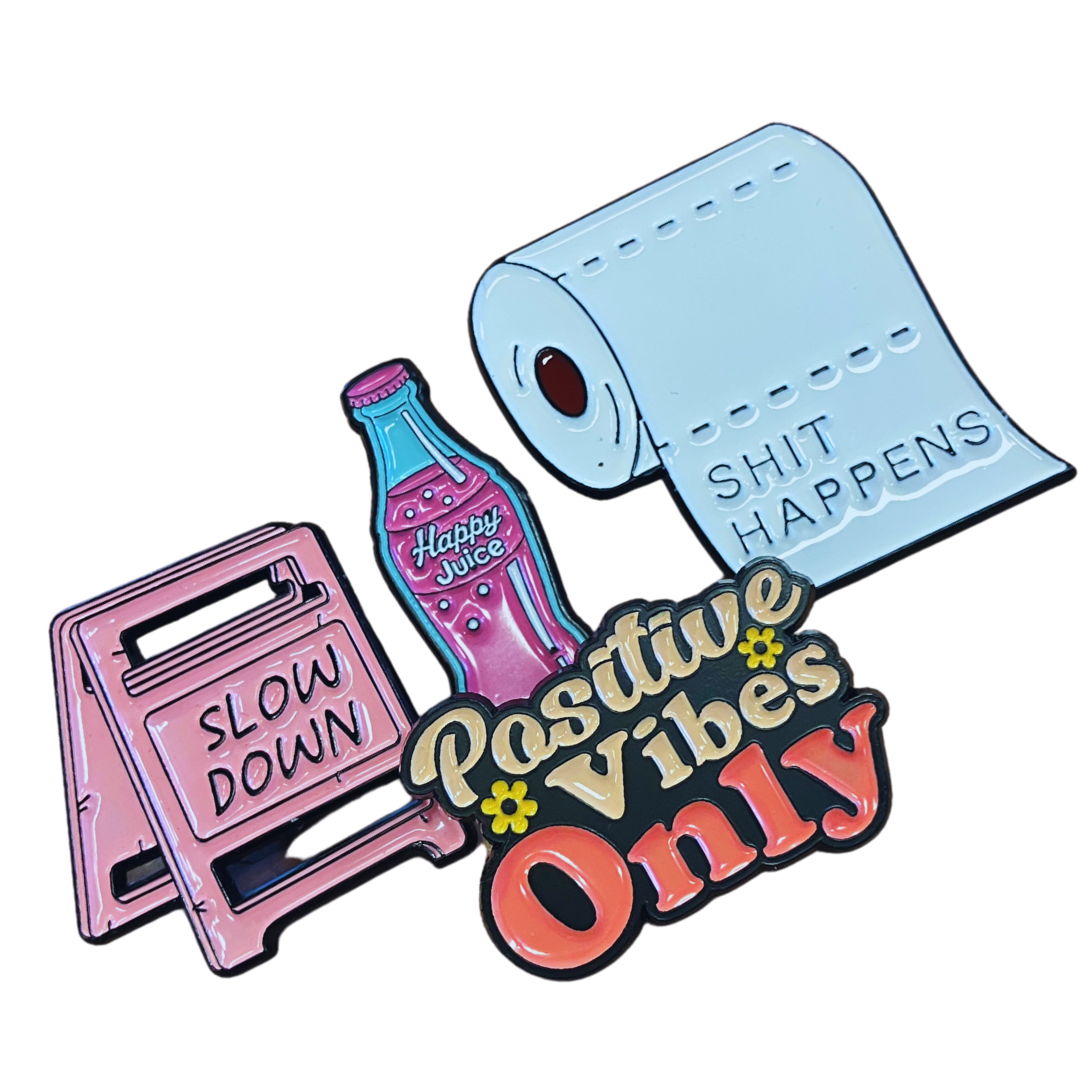 Positivity Enamel Pin Set
