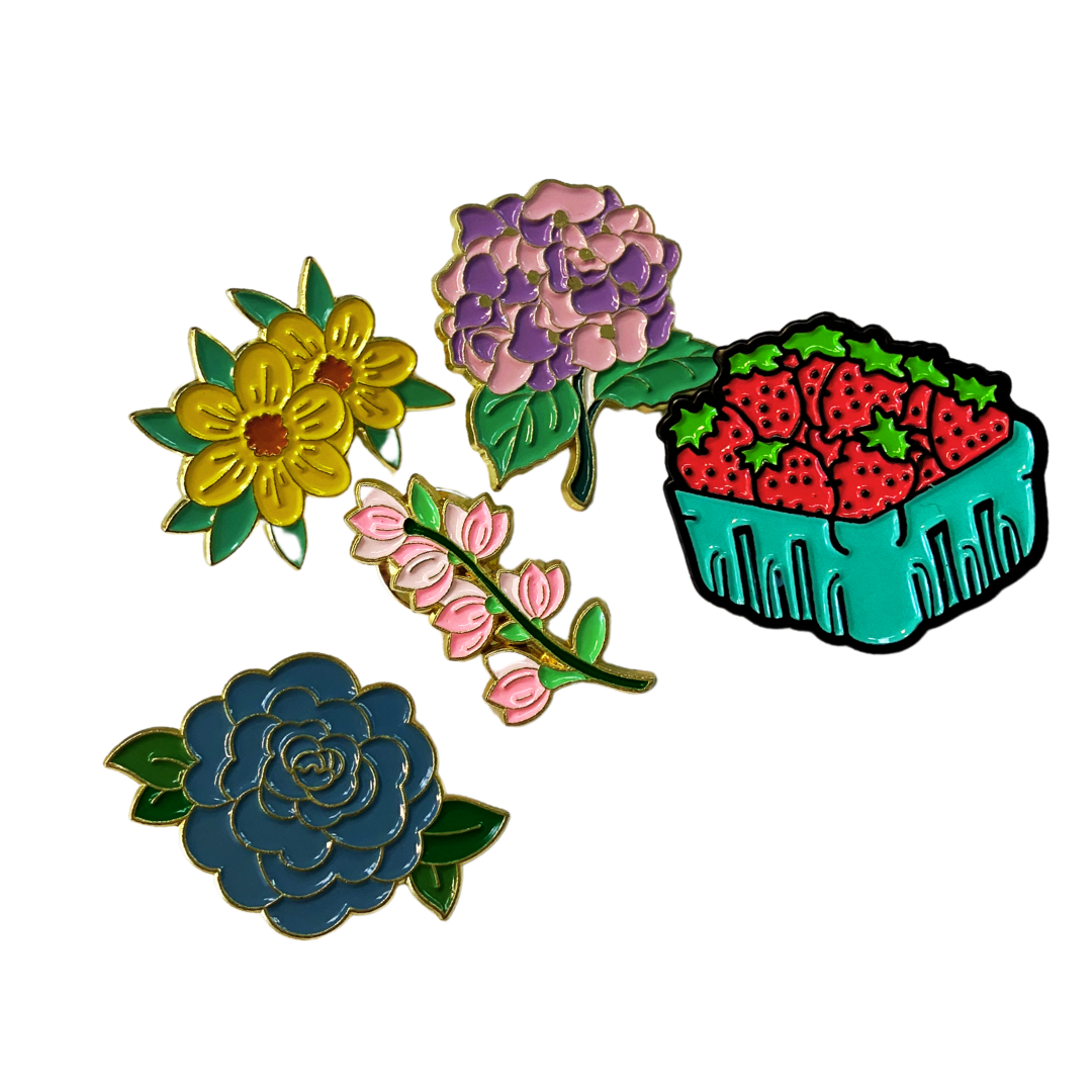 Strawberry Fiels Enamel Pin Set