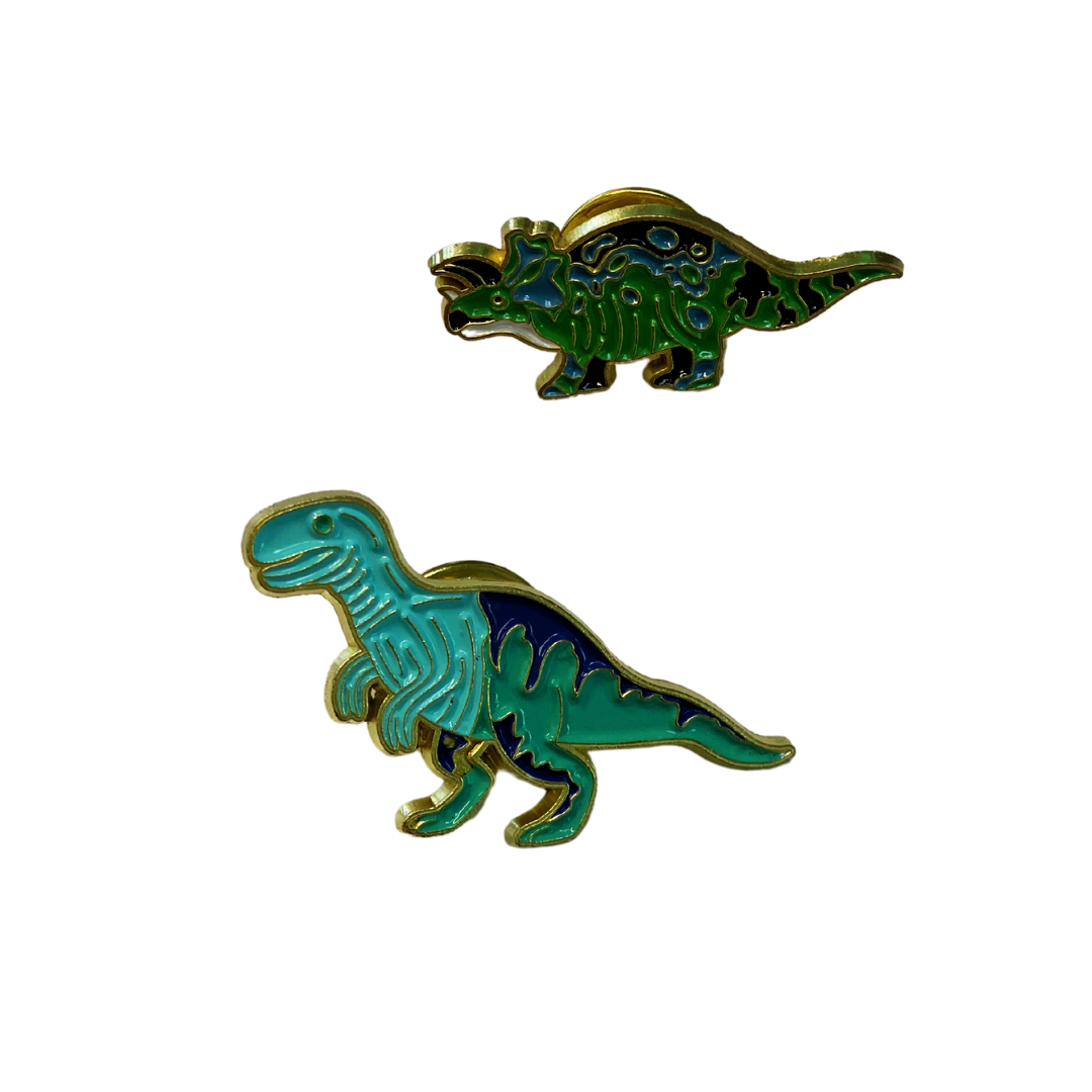 Dinosaur Enamel Pin Set