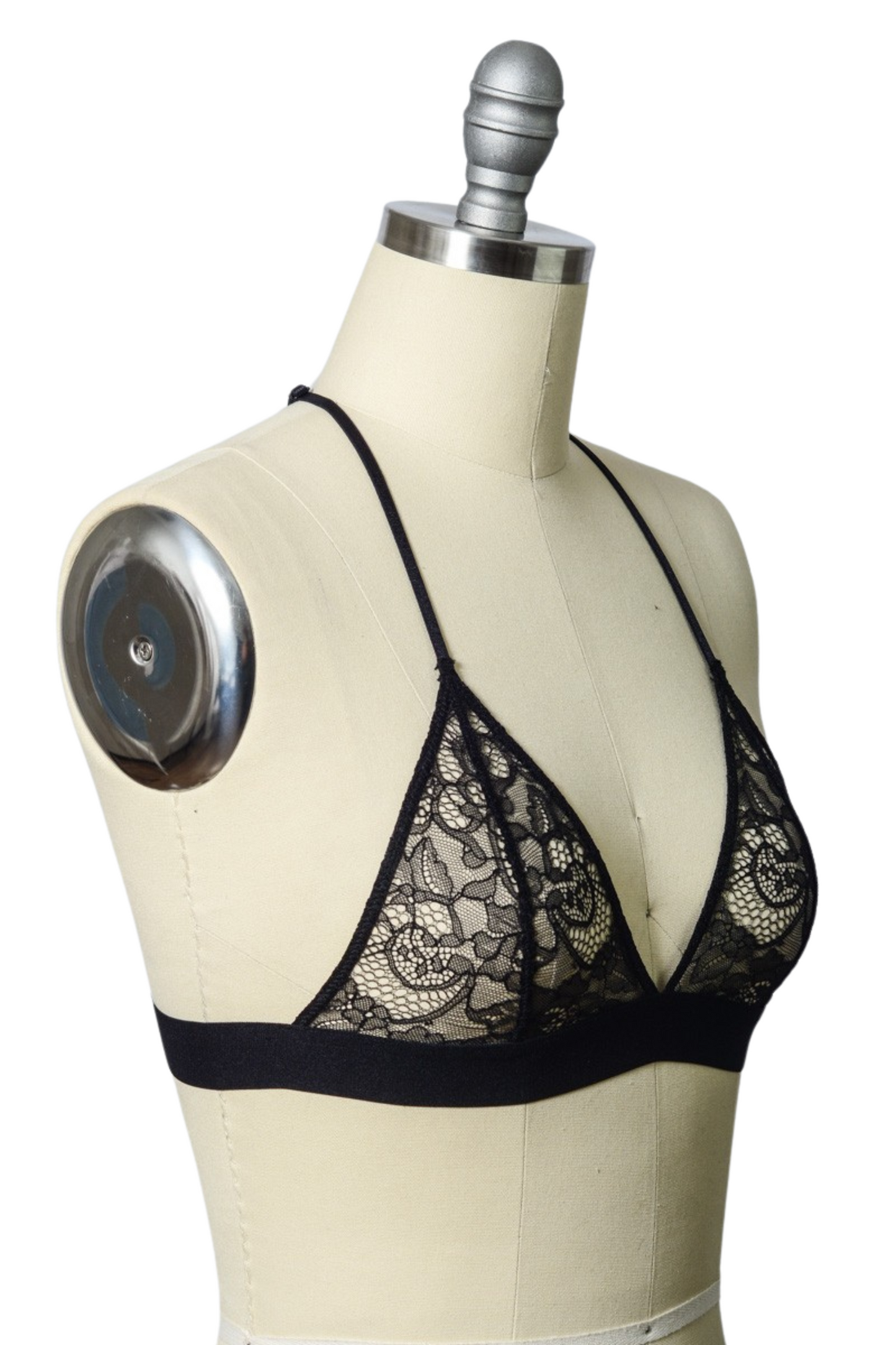 Unlined Lace Triangle Bralette