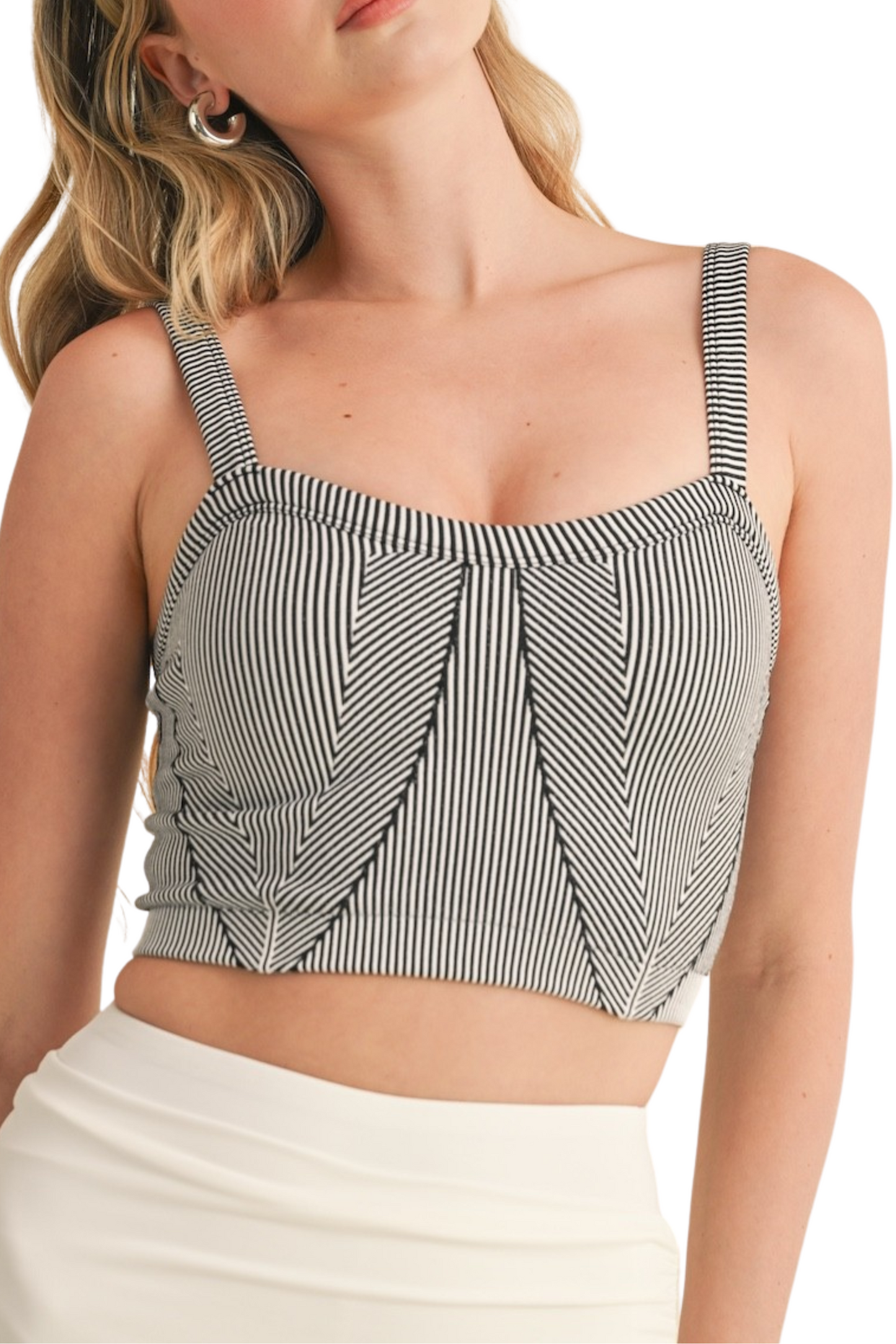 Sweetheart Cropped Tank