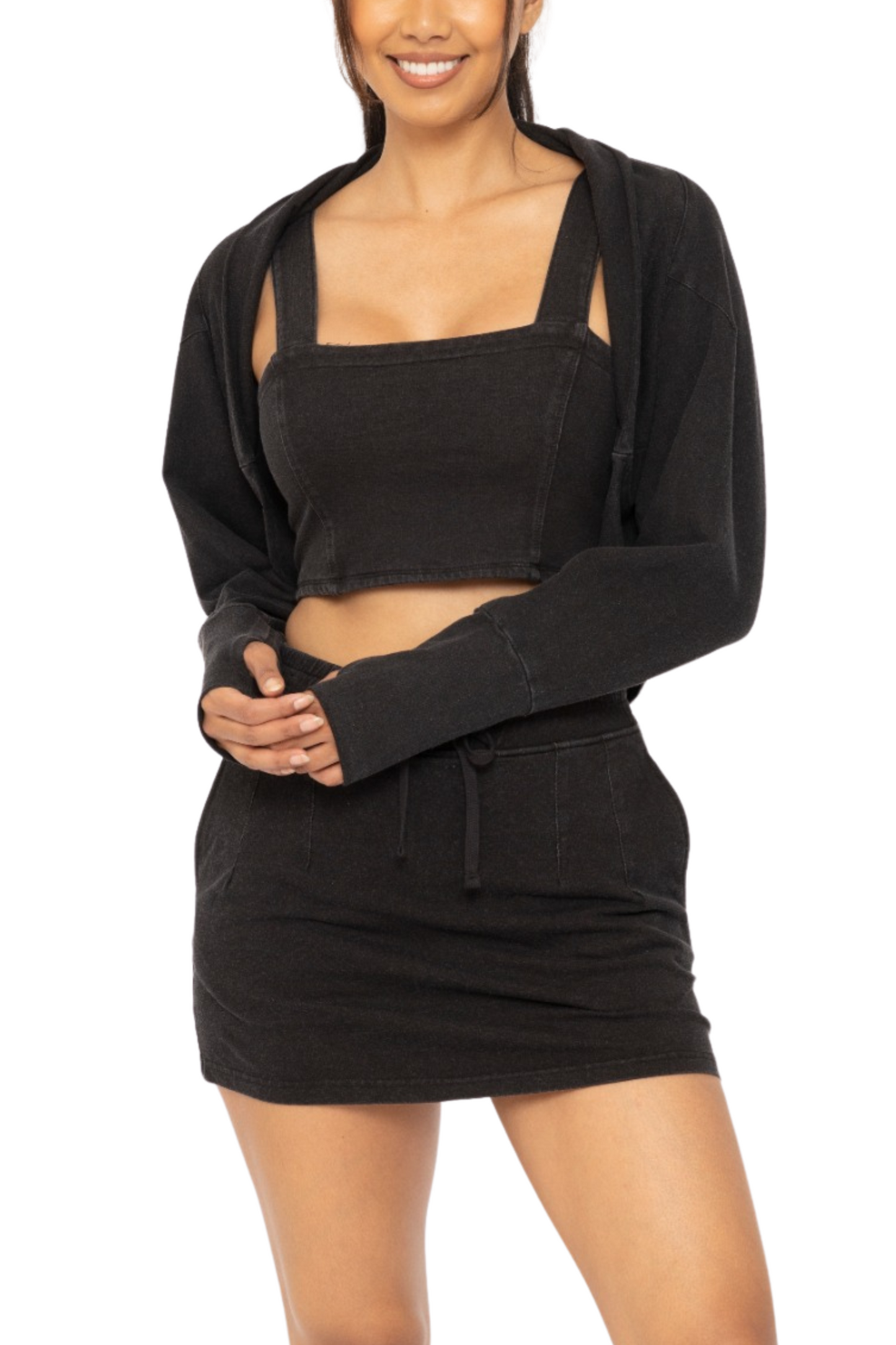 Open Face Cotton Shrug