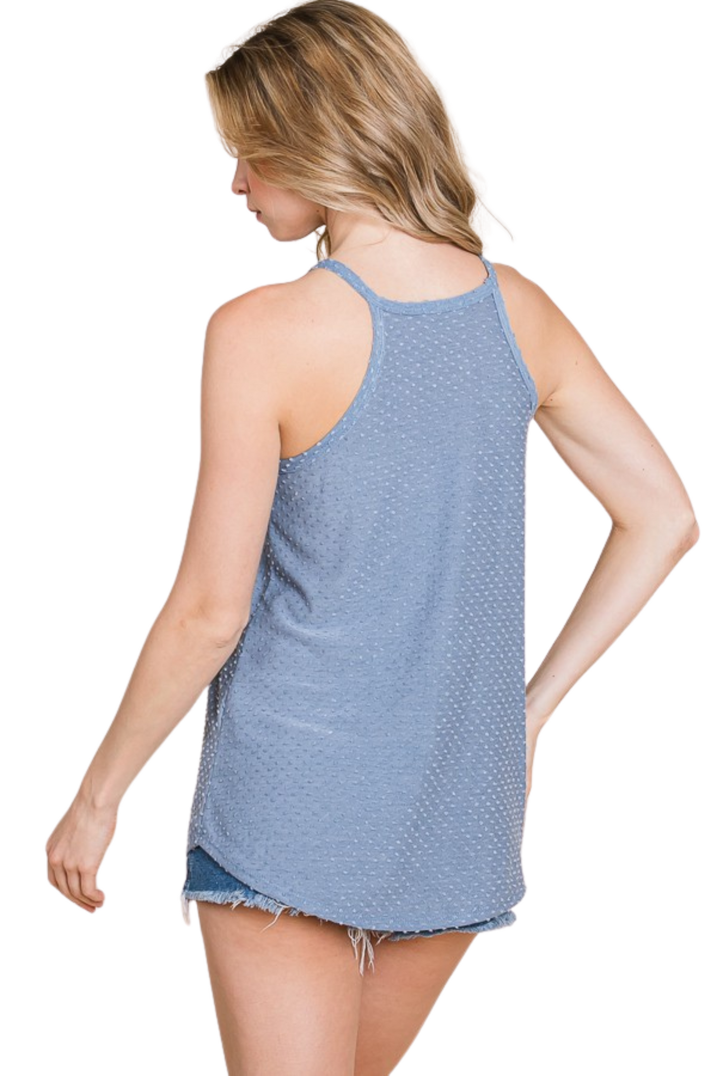 Swiss Dotted Halter Cami Top